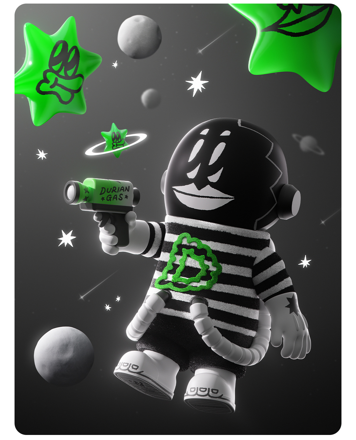 MEGA SPACE MOLLY 400% LALA COMPANY - Durian Man - POP MART