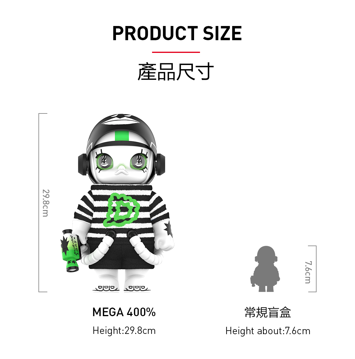 MEGA SPACE MOLLY 400% LALA COMPANY - Durian Man - POP MART