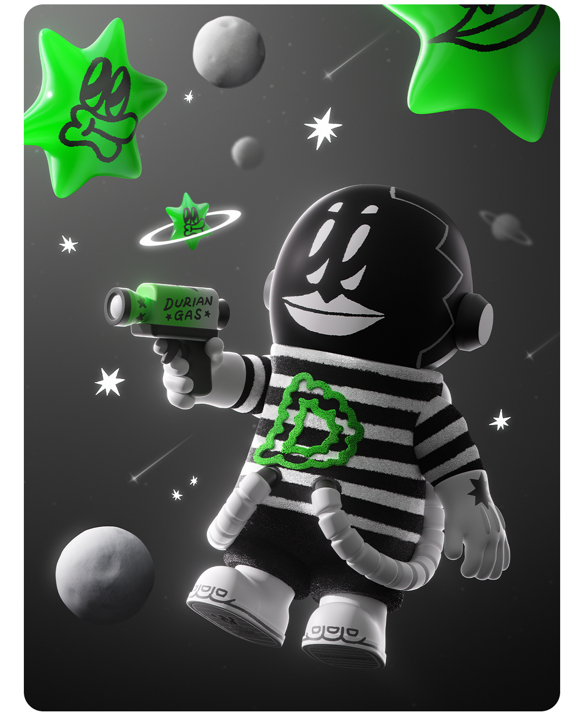 MEGA SPACE MOLLY 400% LALA COMPANY - Durian Man - POP MART