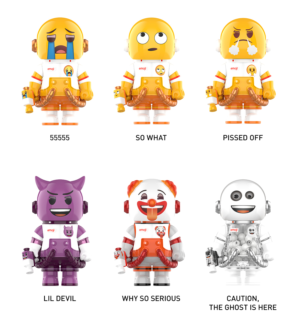 POP NOW:MEGA SPACE MOLLY 100% × emoji™ Series - POP MART (Japan)