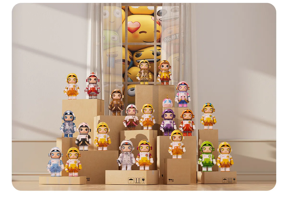 POP NOW:MEGA SPACE MOLLY 100% × emoji™ Series - POP MART (Japan)