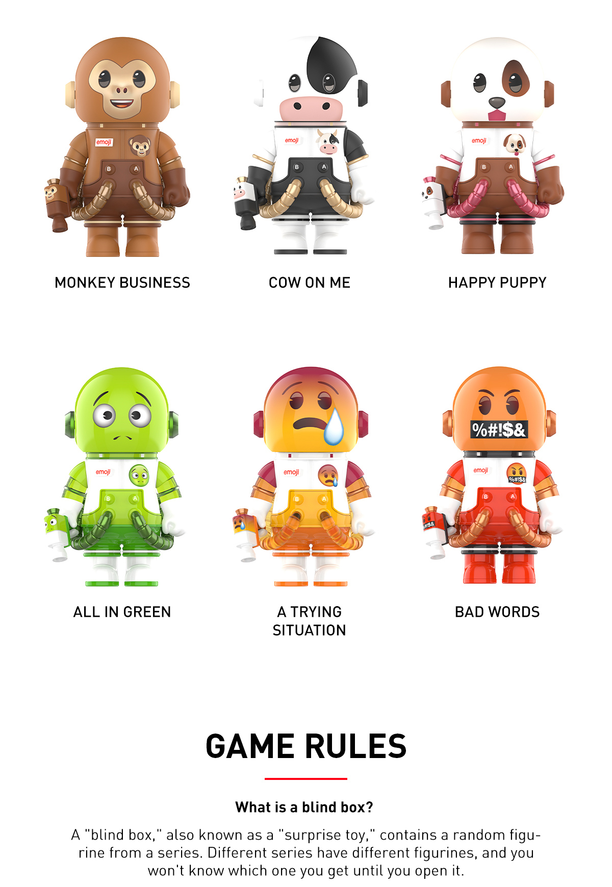 POP NOW:MEGA SPACE MOLLY 100% × emoji™ Series - POP MART (Japan)