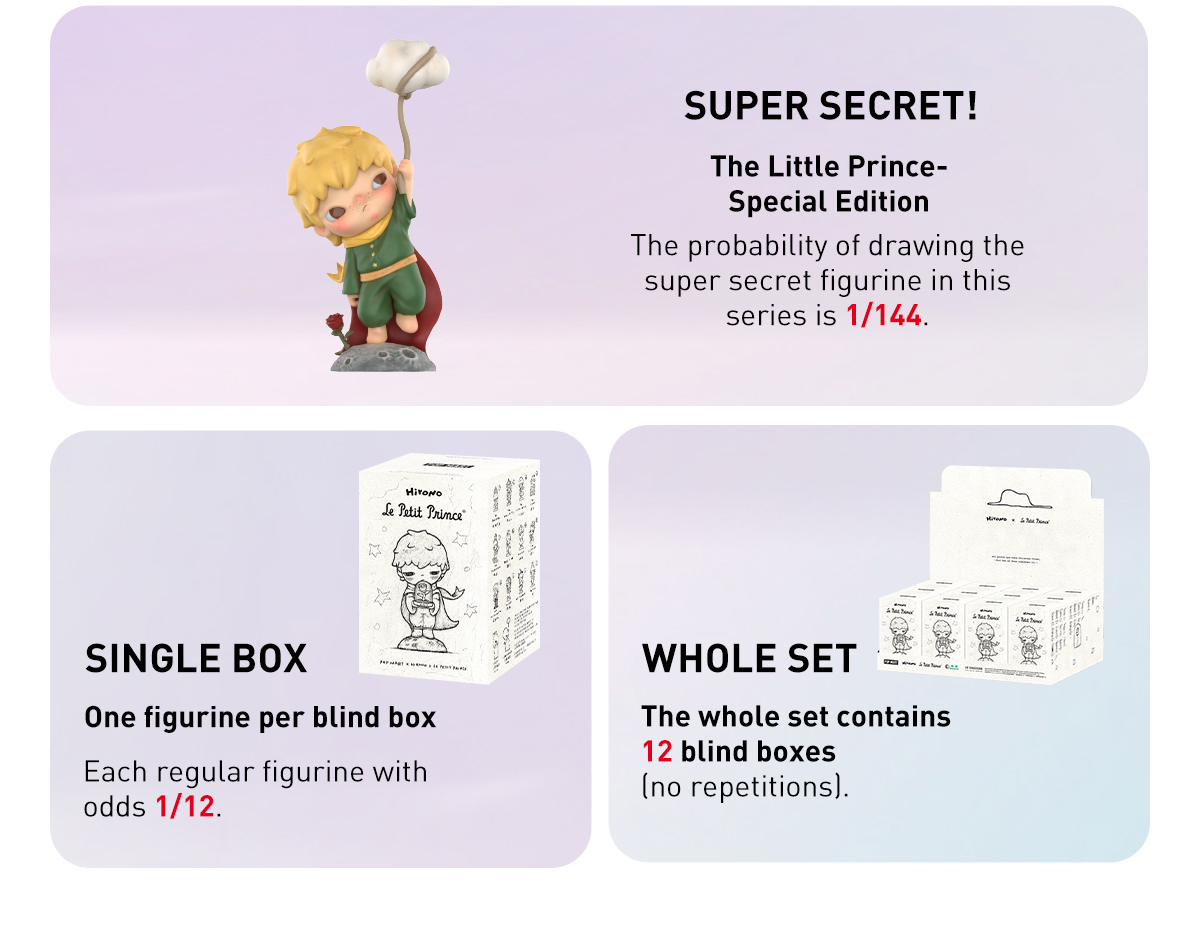 POP NOW:Hirono×Le Petit Prince Series Figures - POP MART (Japan)
