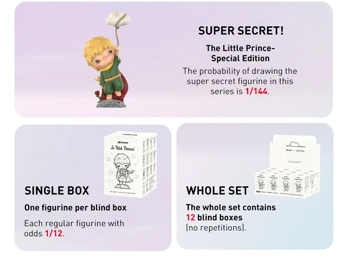 POP NOW:Hirono×Le Petit Prince Series Figures - POP MART (Japan)