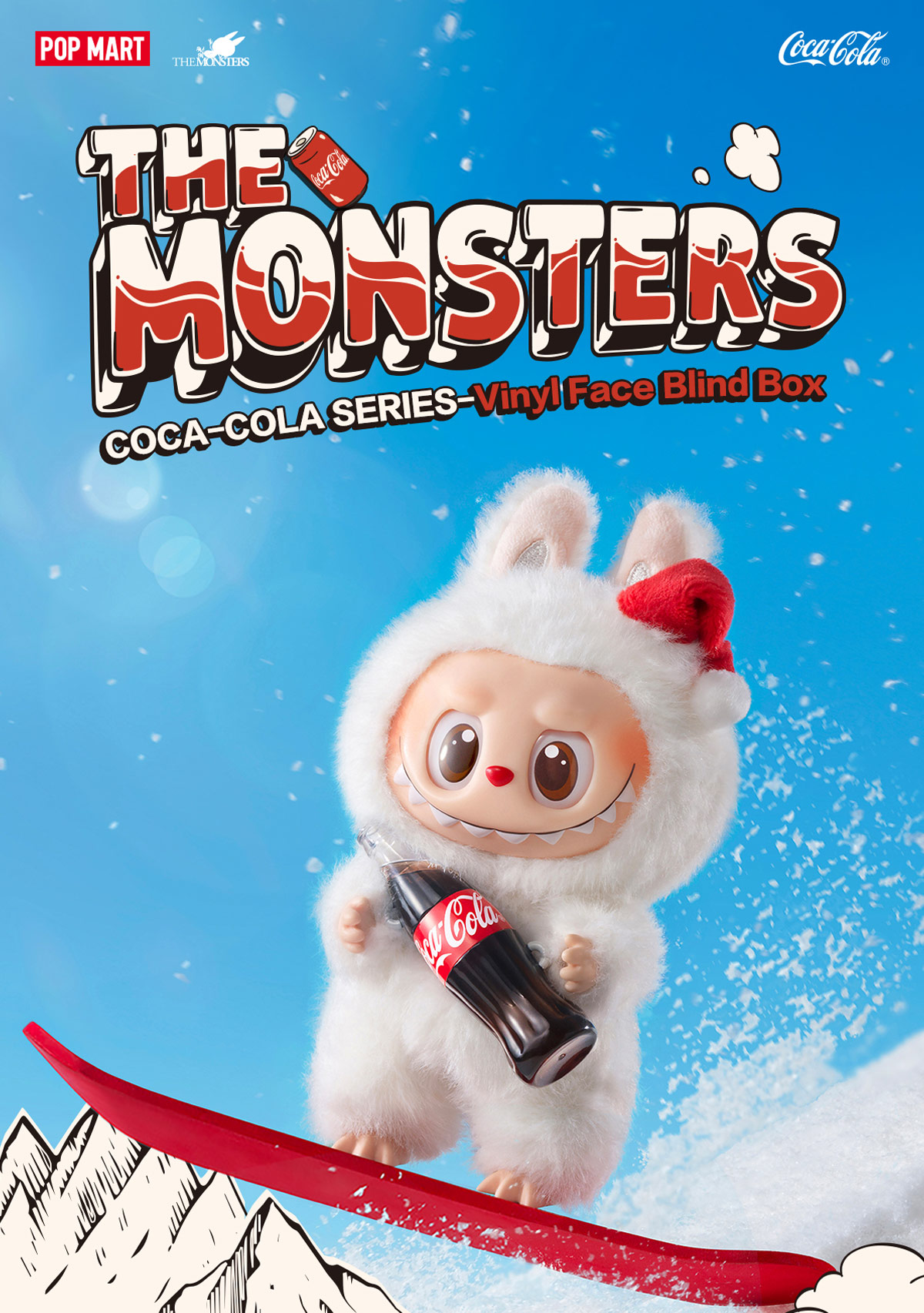 POP NOW:THE MONSTERS COCA-COLA SERIES-Vinyl Face Blind Box