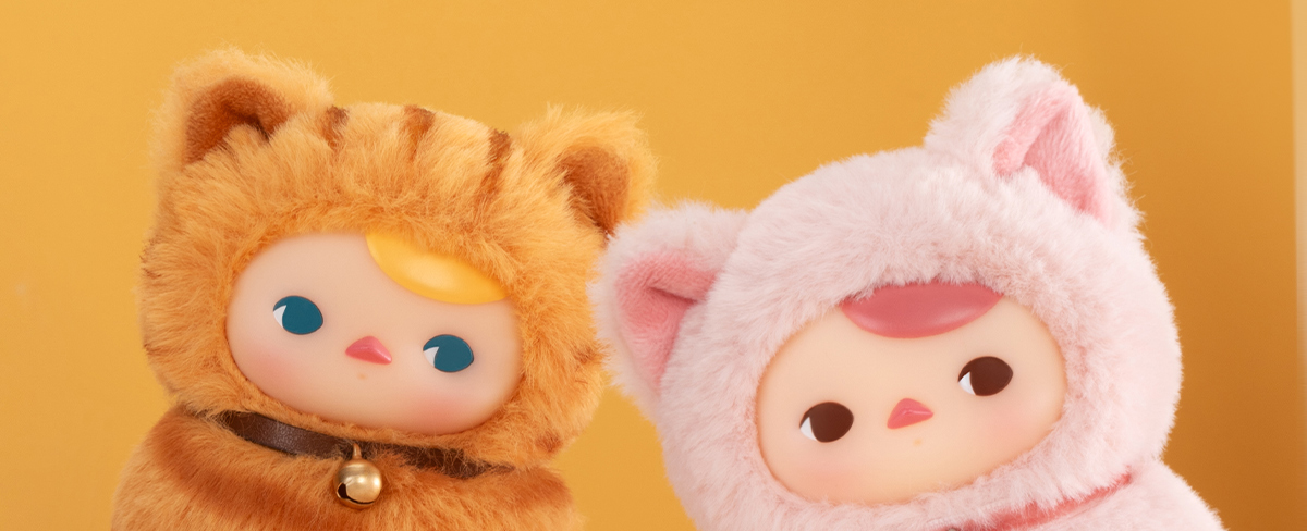 PUCKY Roly-Poly Kitty Series-Vinyl Plush Blind Box - POP MART (Japan)