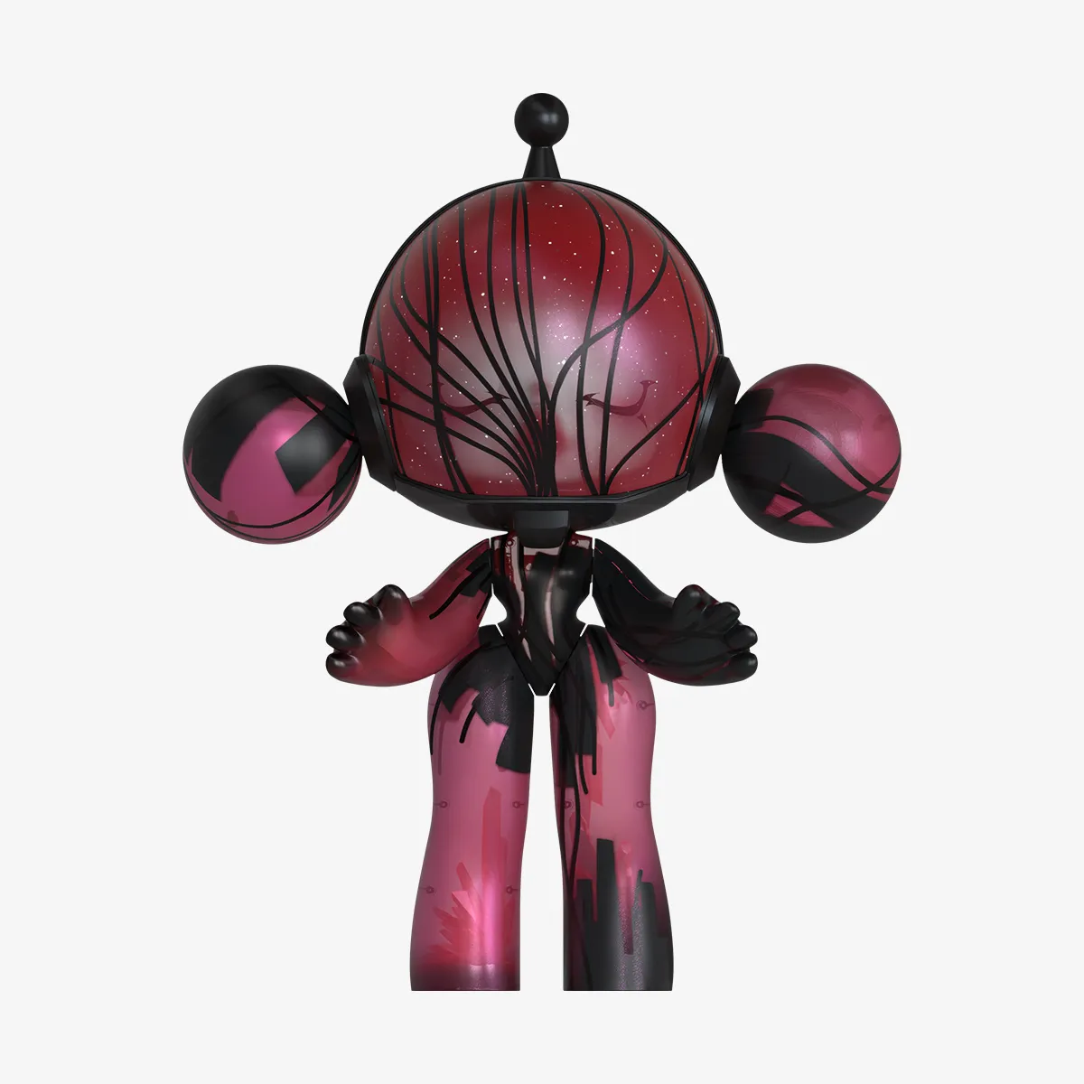 MEGA α SKULLPANDA 1000% Red Crystal - POP MART (Finland)