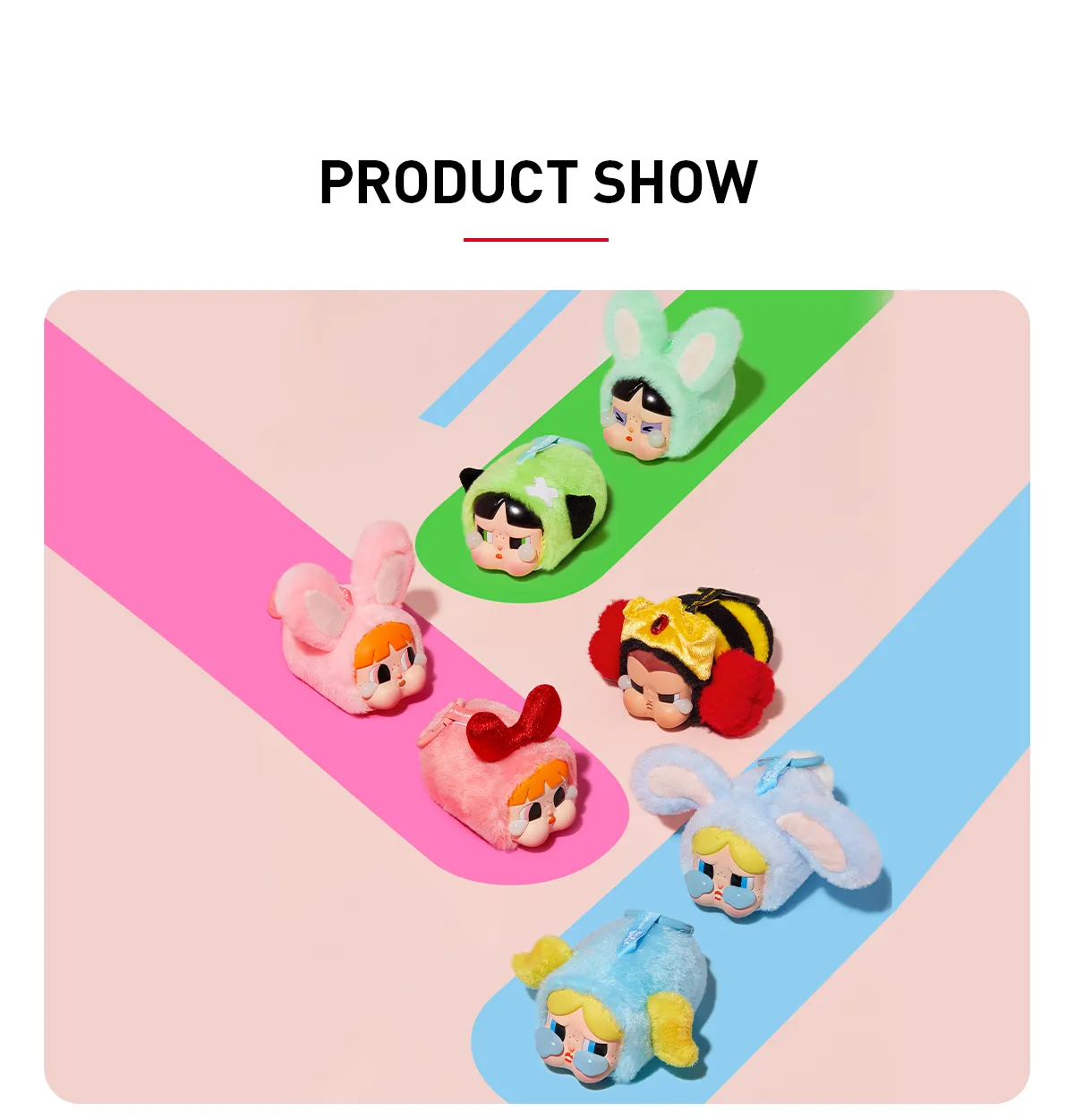 POP NOW:CRYBABY × Powerpuff Girls Series-Vinyl Face Plush Blind 