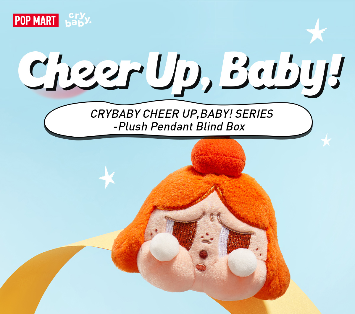 CRYBABY CHEER UP, BABY! SERIES-Plush Doll Pendant - POP MART
