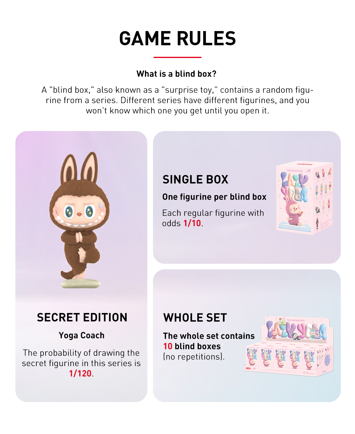 POP NOW:THE MONSTERS Lazy Yoga Series Figures - POP MART (Japan)