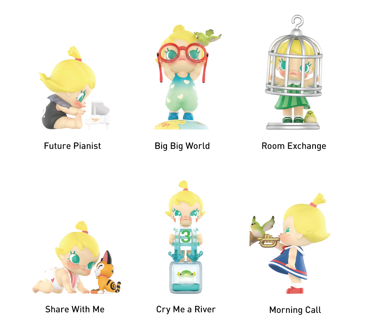 POP NOW:Baby Molly When I was Three！Series Figures - POP MART (Japan)