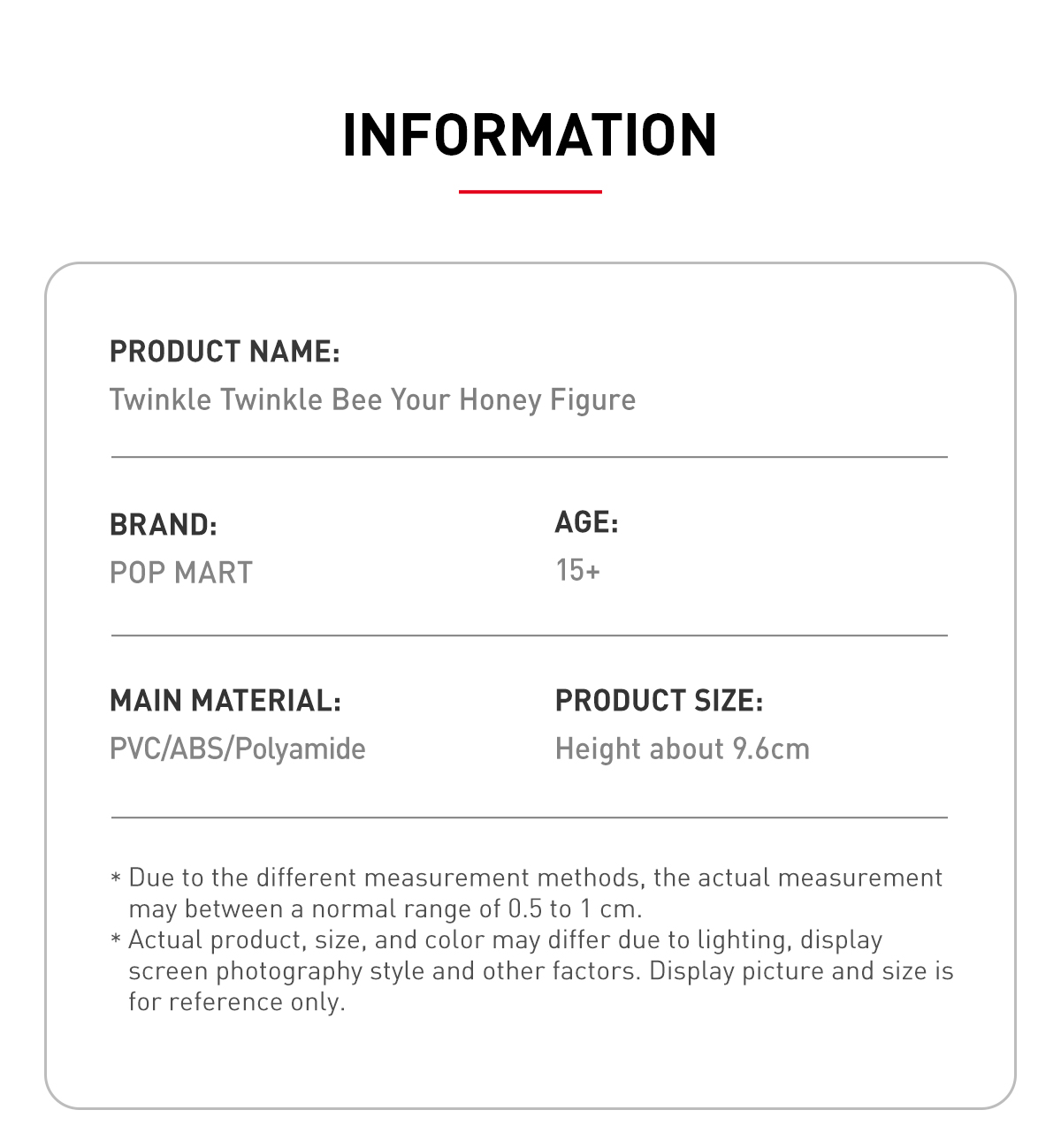 TwinkleTwinkle Bee Your Honey Figure - POP MART (Belgium)