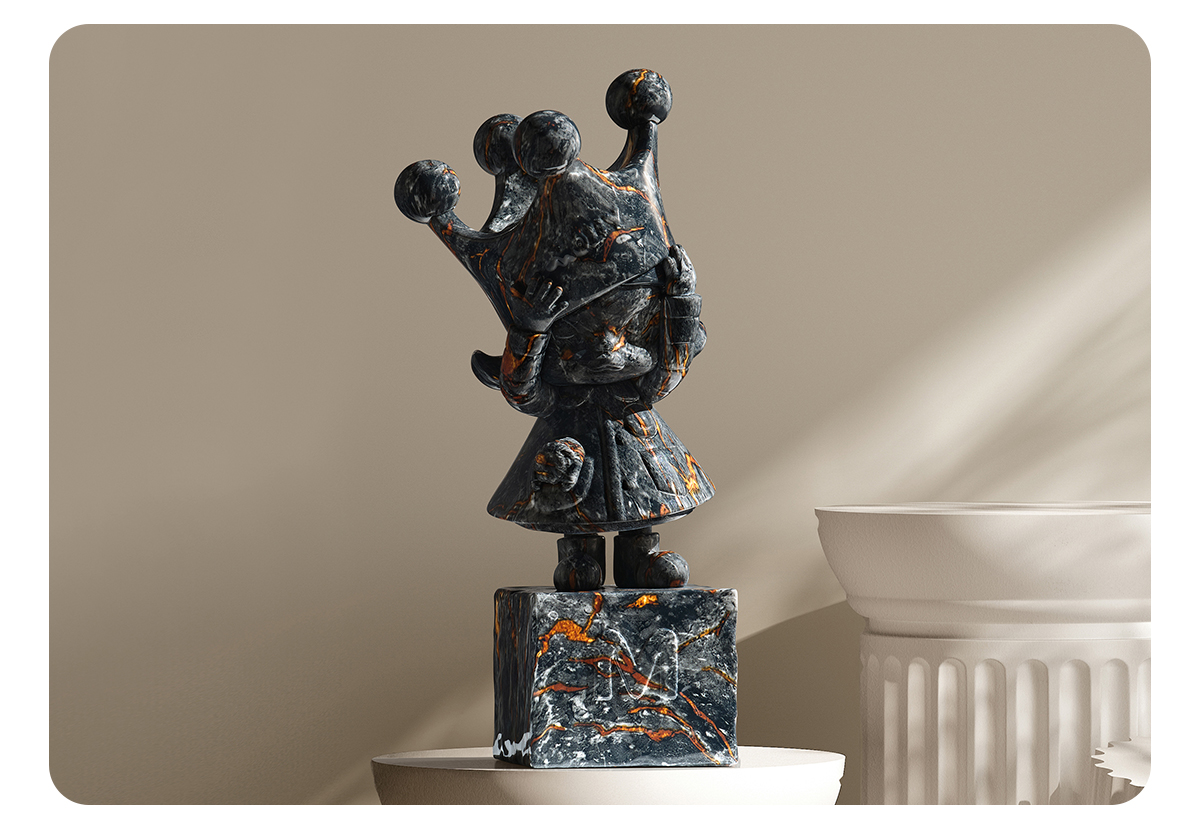 MOLLY Anniversary Statues Classical Retro 2 Series Figures - POP