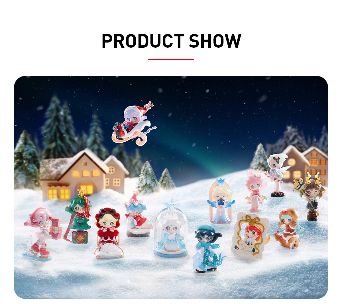 POPMART AZURA Warm Christmasシリーズ 5点セット AZURA Warm Christmas Series Figures - POP MART (United States)