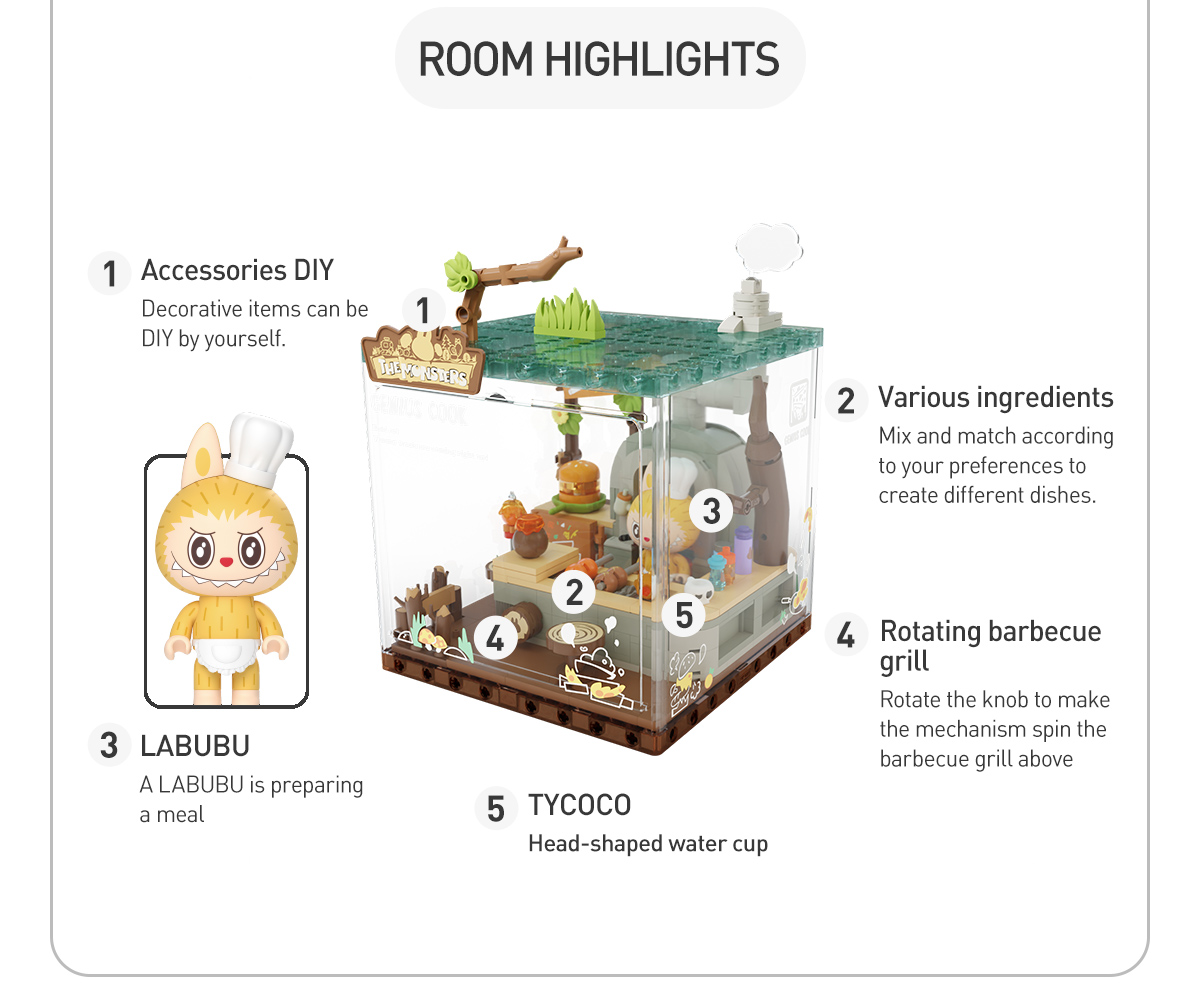 THE MONSTERS Forest Secret Base Series Blocks-Playful Home