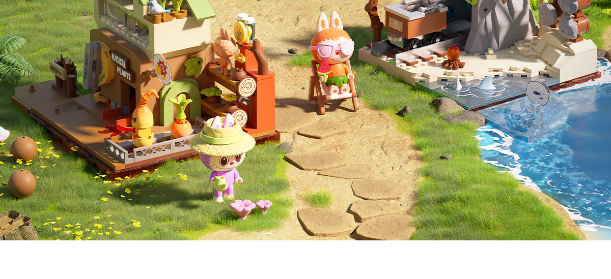 THE MONSTERS Forest Secret Base Series Blocks-Playful Home - POP