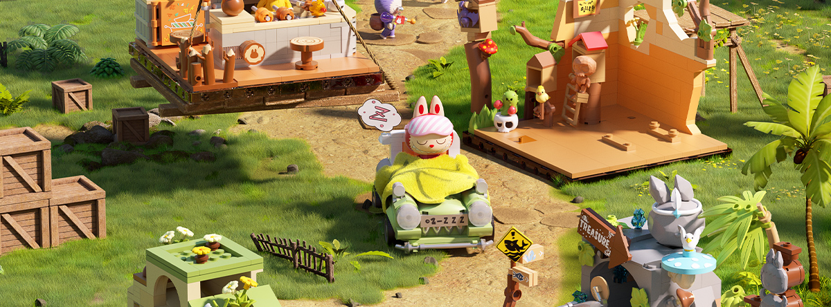 THE MONSTERS Forest Secret Base Series Blocks-Playful Home - POP