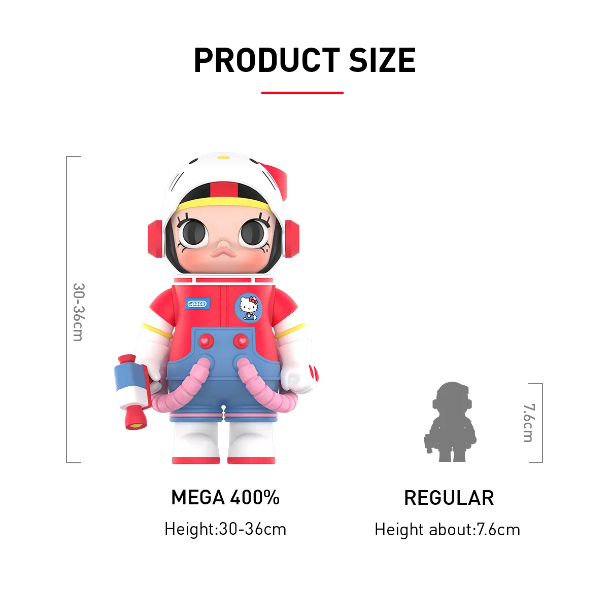 POP NOW:MEGA SPACE MOLLY 400% Sanrio Characters Series - POP MART 