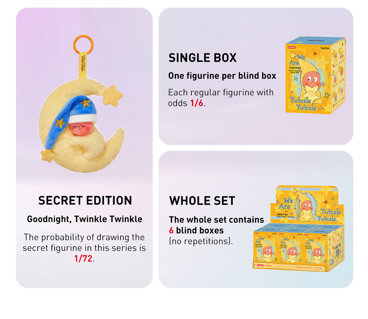 POP NOW:We are Twinkle Twinkle Series-Plush Pendant Blind Box
