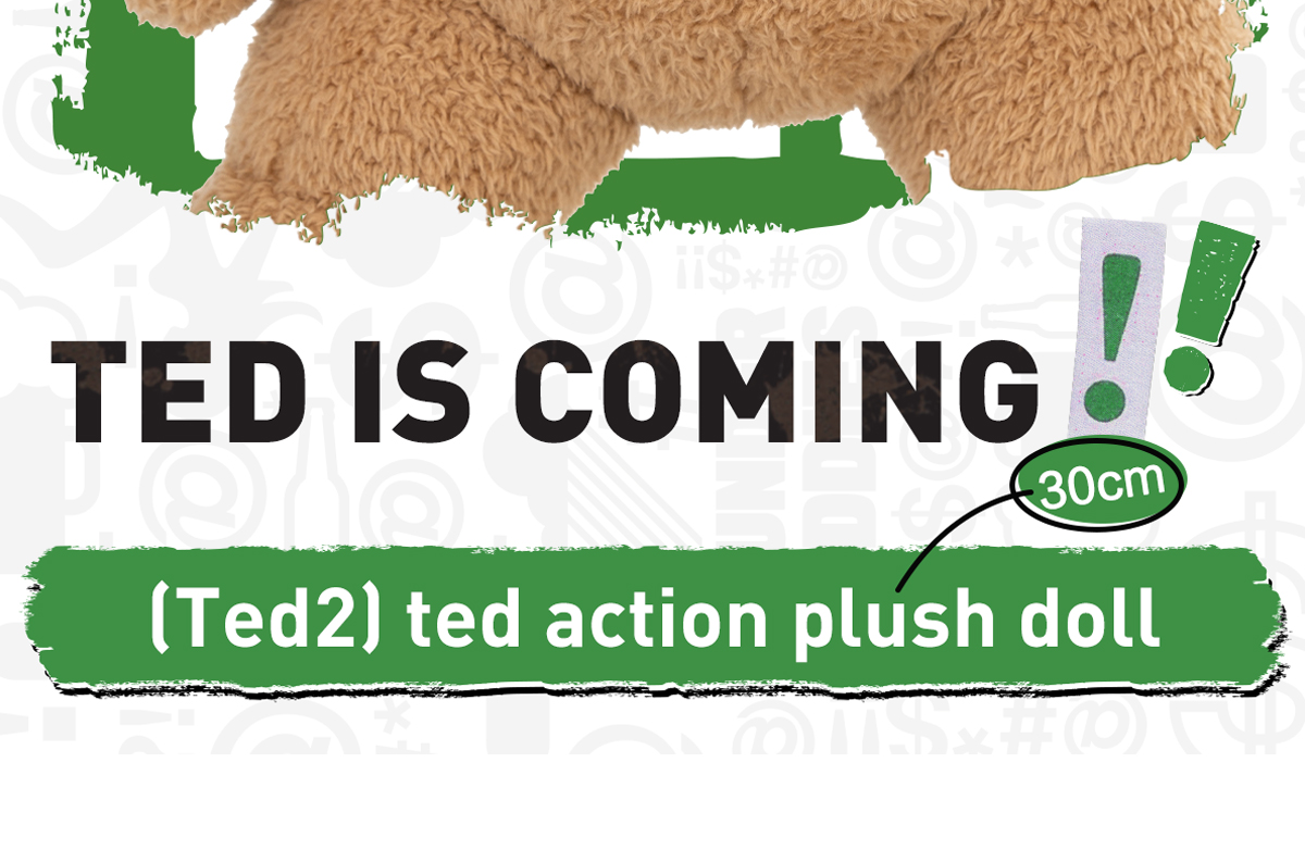 ted2 ted action plush doll - POP MART (Japan)