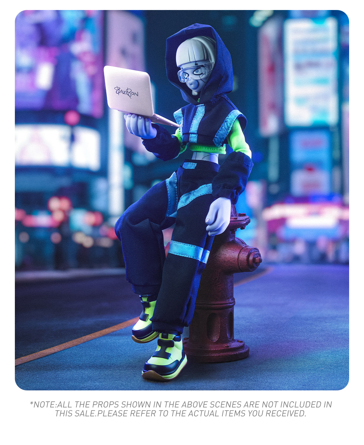 POPMART　BAZBON 1/8　アクションフィギュア BAZBON Label Plan Series 1/8 Action Figure - POP MART