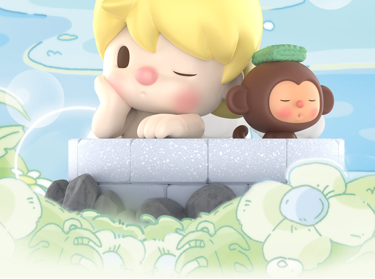 海外限定品 Pop Mart SWEET BEAN HOT SPRING Sweet Bean Hot Spring Travel Figure | Designer Figurines