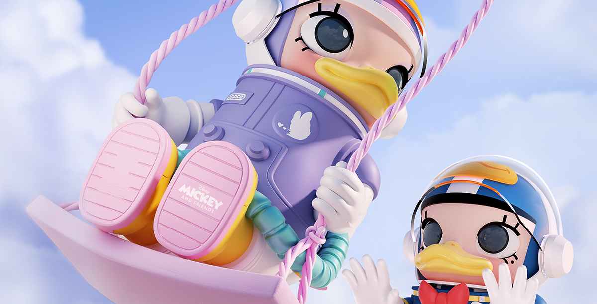 MEGA コレクション 400% SPACE MOLLY Donald Duck MEGA SPACE MOLLY 400% Donald Duck 2024 LIMITED – TOYSEZ