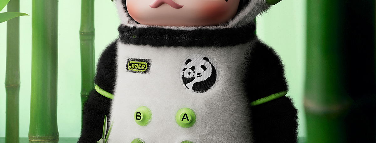 MEGA SPACE MOLLY 400% PANDA - POP MART (Portugal)