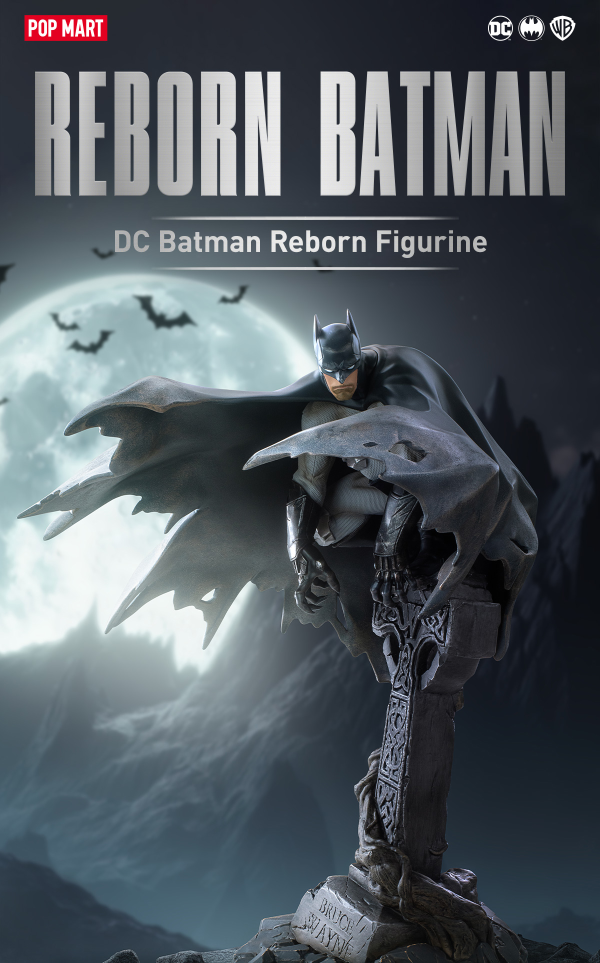 DC Batman Reborn ビッグサイズ Amazon.co.jp: POP MART DC Batman Reborn ビッグサイズ ポップ