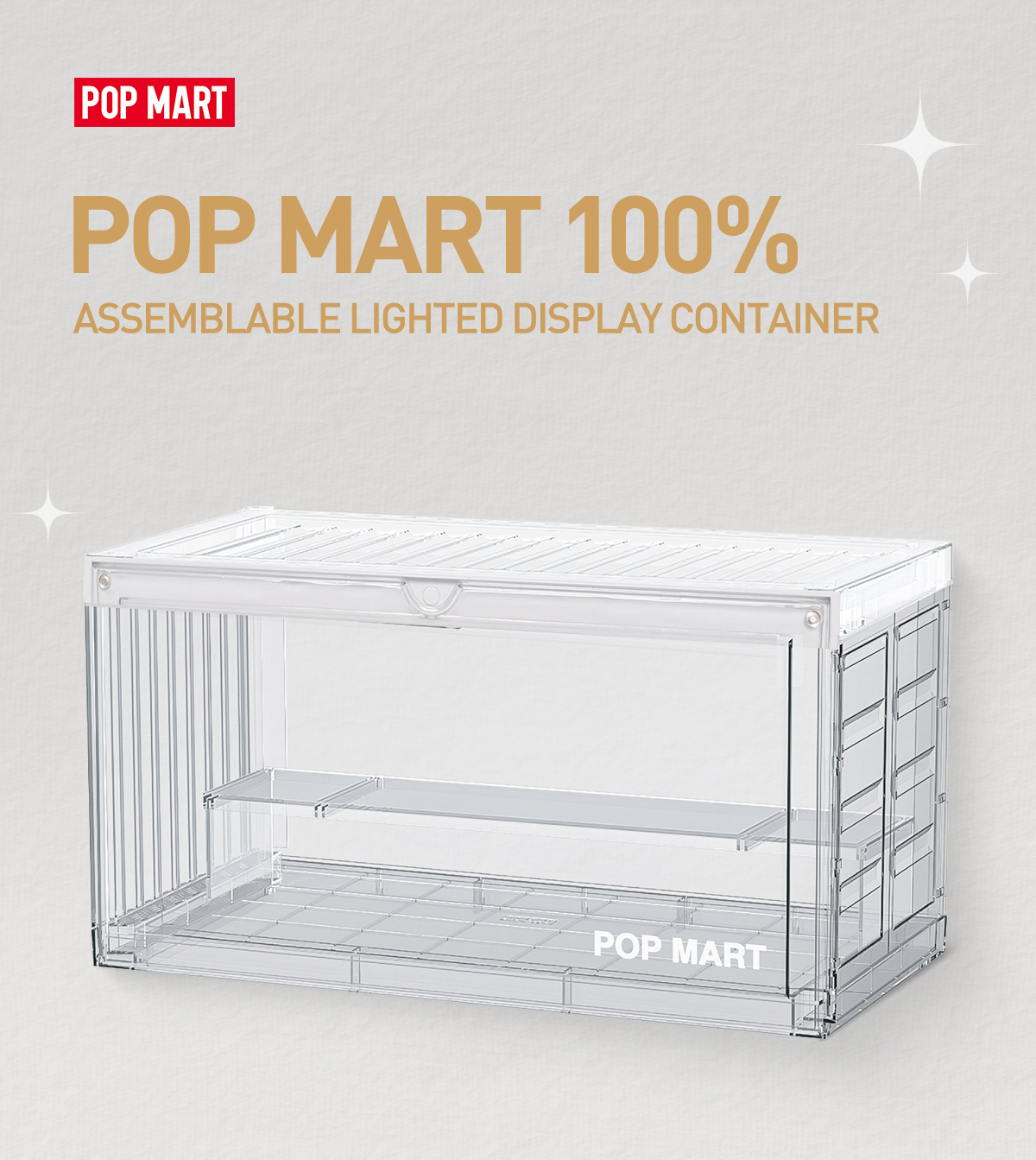 POP MART 100% Assemblable Lighted Display Container - POP