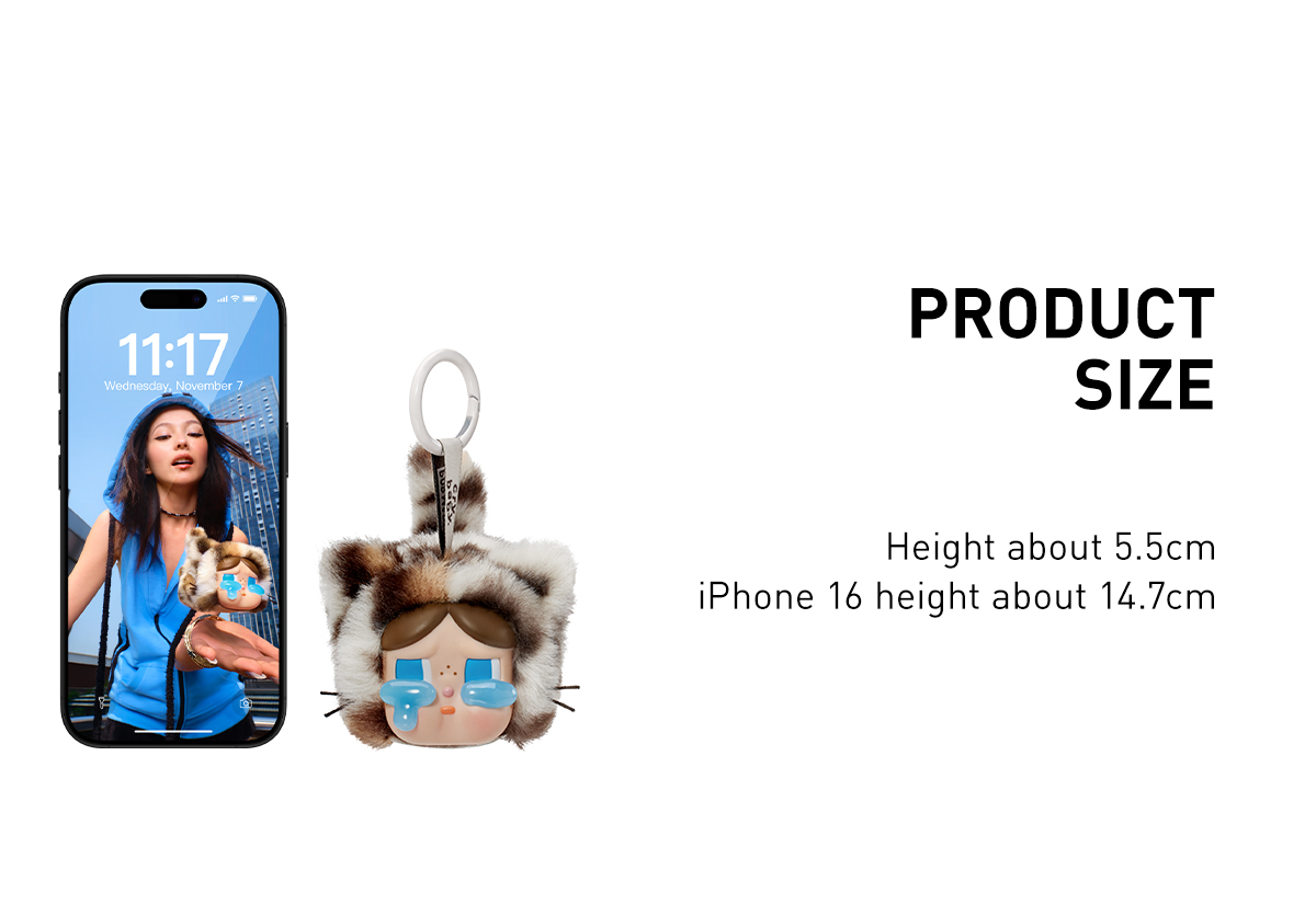 POP NOW:CRYBABY Wild but Cutie シリーズ - ぬいぐるみペンダント