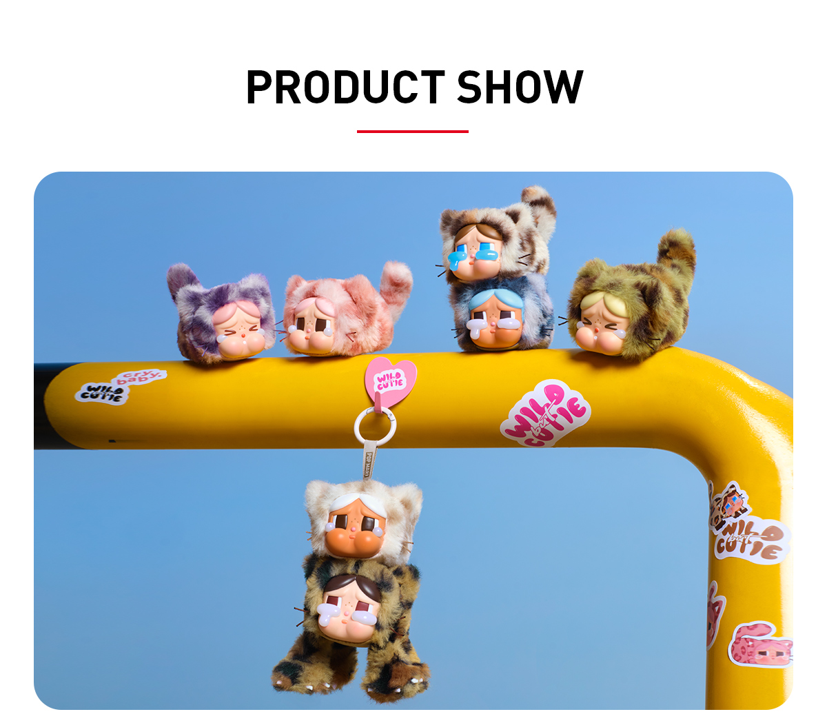 POP NOW:CRYBABY Wild but Cutie シリーズ - ぬいぐるみペンダント