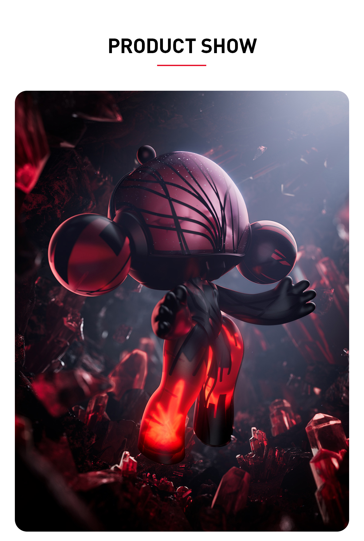 MEGA α SKULLPANDA 400% Red Crystal - POP MART (Poland)