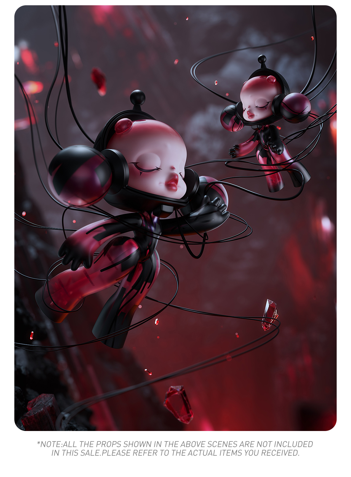 MEGA α SKULLPANDA 400% Red Crystal - POP MART (Finland)