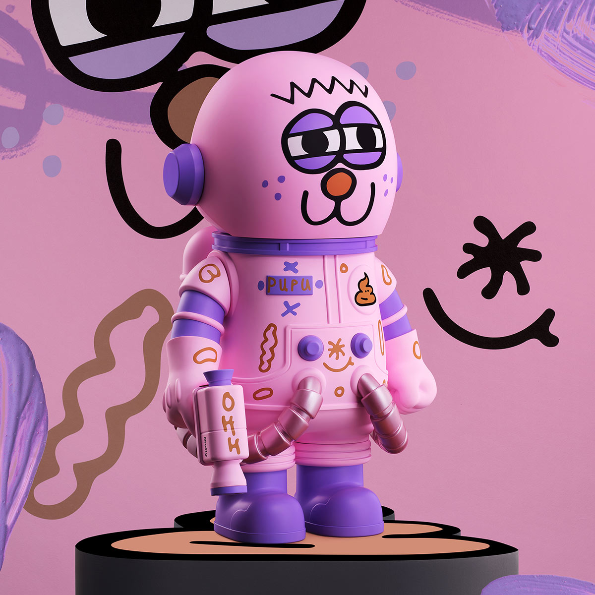 MEGA SPACE MOLLY 400% JON BURGERMAN SPACE CADETS Series-Copy - POP
