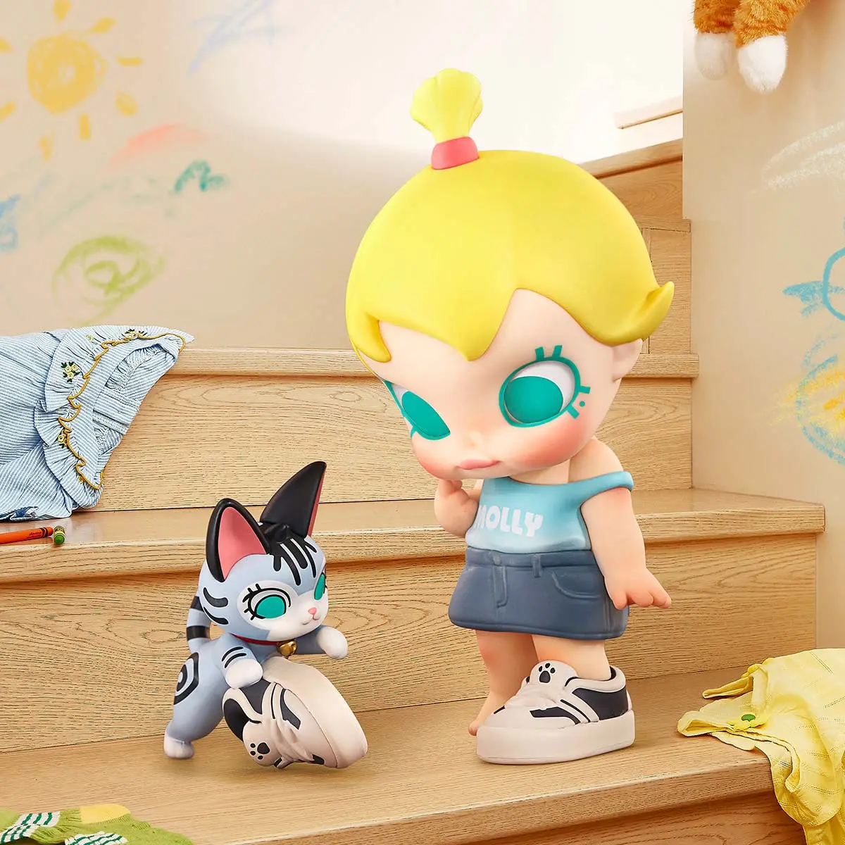 Baby Molly & Baby Tabby Series Figures - POP MART (Australia)