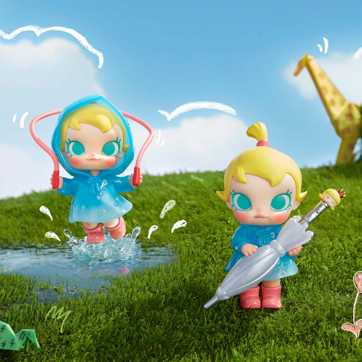 Baby Molly Funny Raining Day Figure - POP MART (Macao, China)