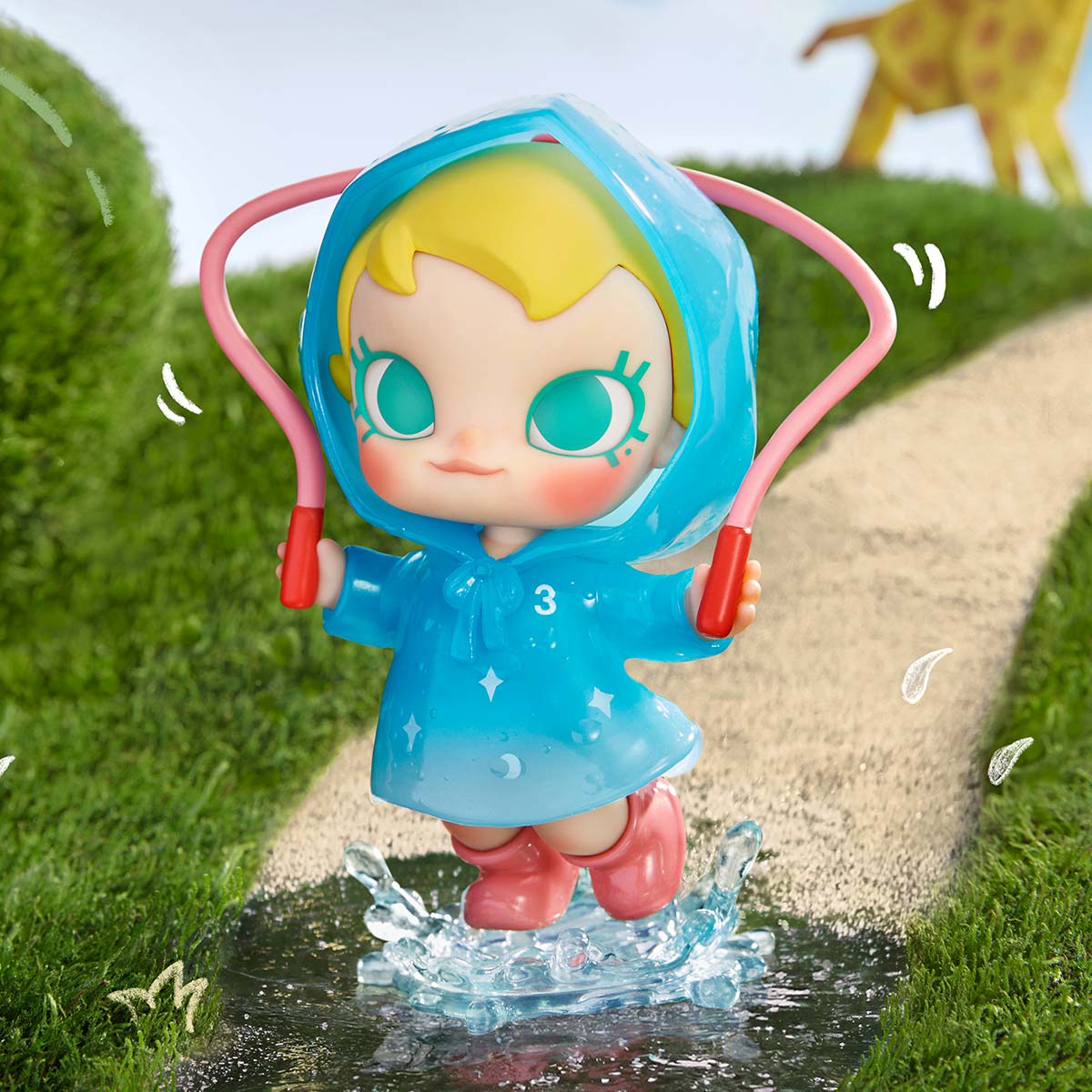 Baby Molly Funny Raining Day Figure - POP MART (Japan)