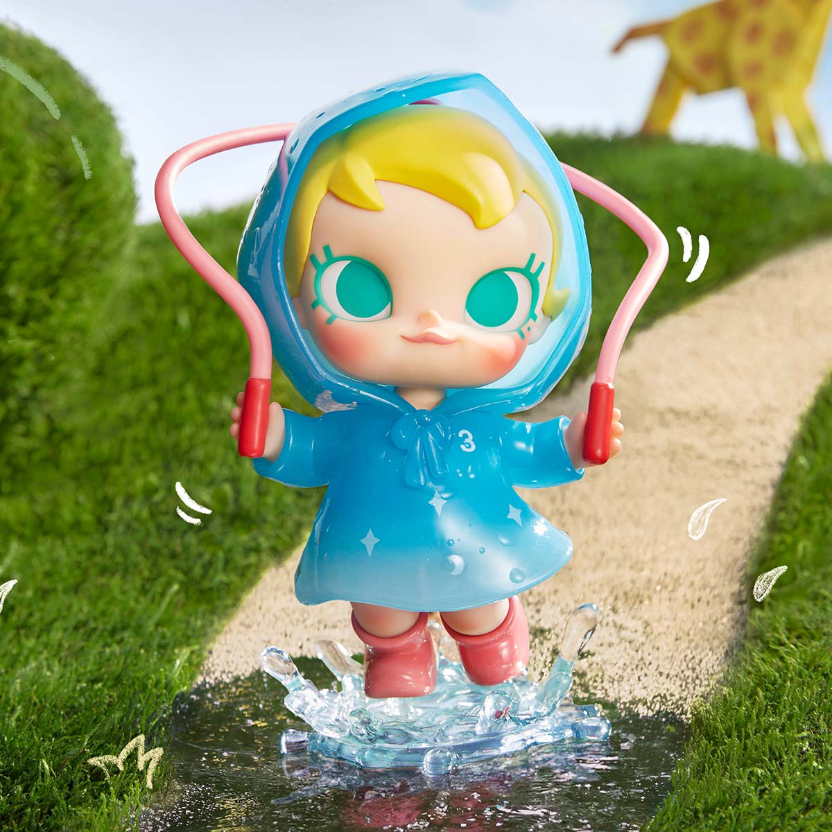 Baby Molly Funny Raining Day Figure - POP MART (Japan)