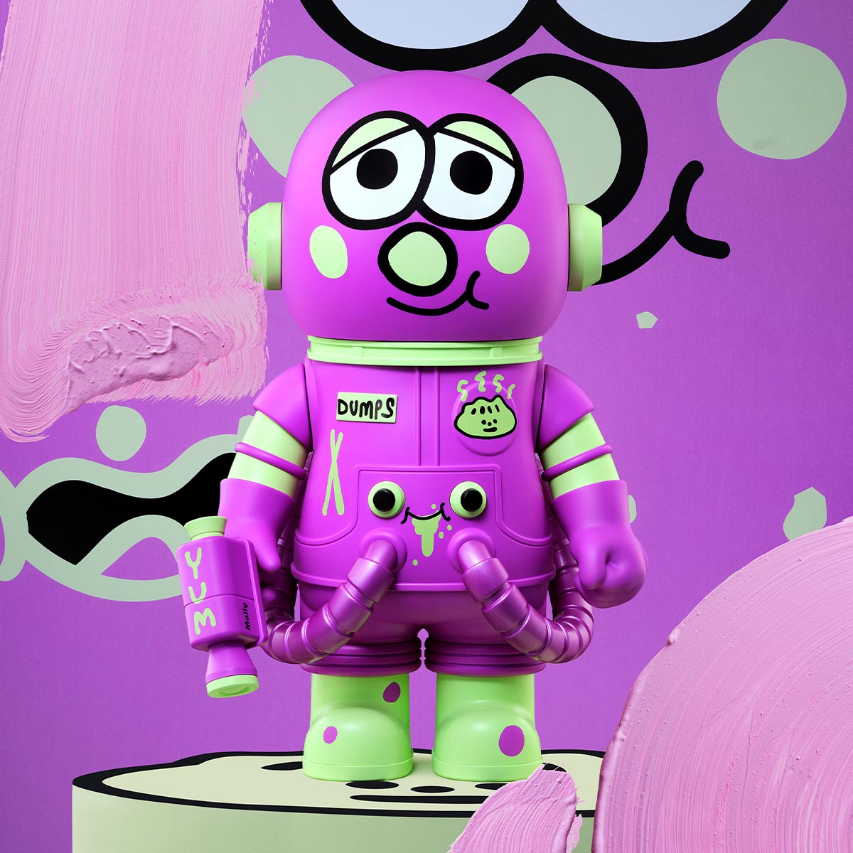 MEGA SPACE MOLLY 400% JON BURGERMAN SPACE CADETS Series - POP MART