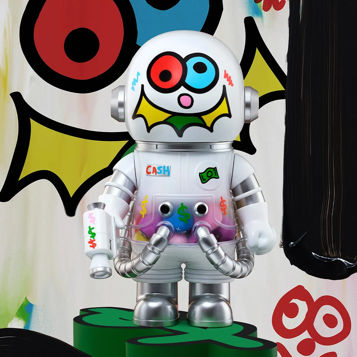 MEGA SPACE MOLLY 400% JON BURGERMAN SPACE CADETS Series - POP MART 