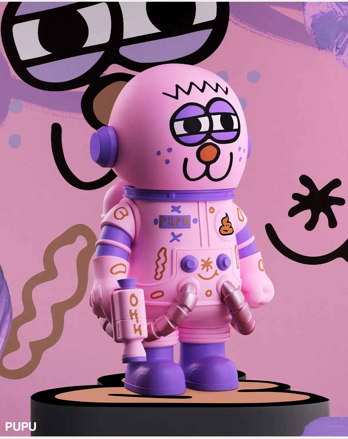 MEGA SPACE MOLLY 400% JON BURGERMAN SPACE CADETS Series - POP MART