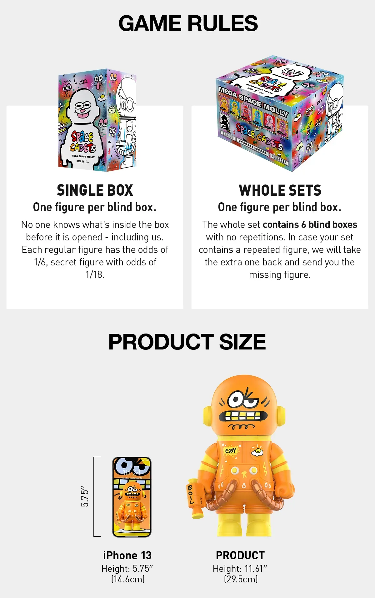 MEGA SPACE MOLLY 400% JON BURGERMAN SPACE CADETS Series - POP MART