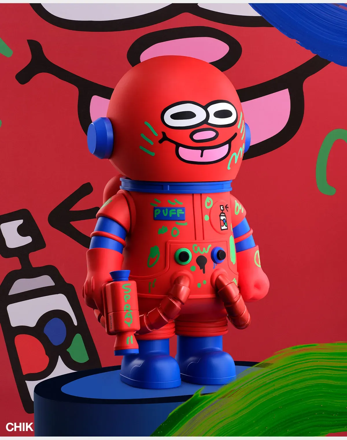 MEGA SPACE MOLLY 400% JON BURGERMAN SPACE CADETS Series - POP MART