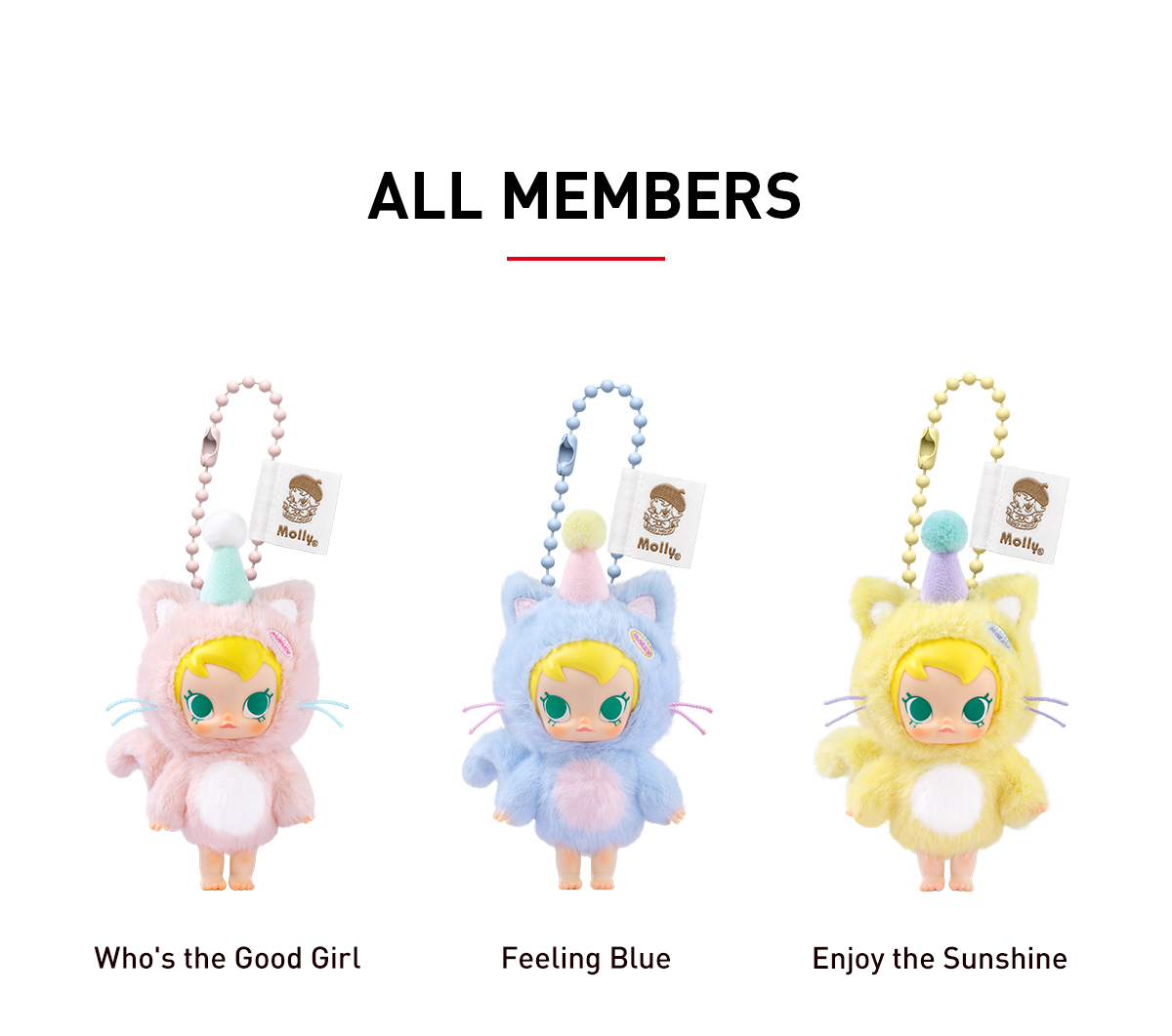 Baby Molly Pocket Friends Series-Vinyl Plush Pendant Blind