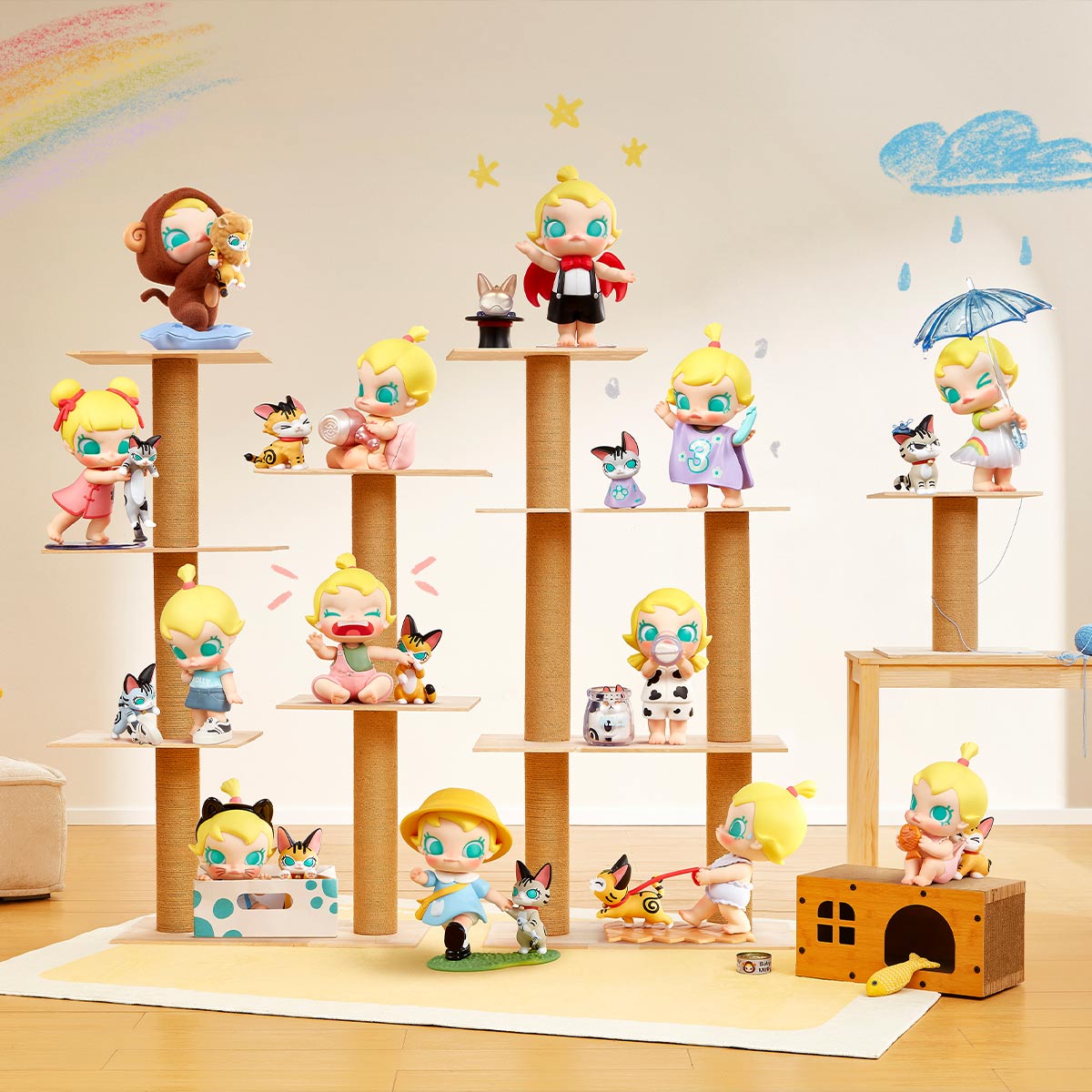 Baby Molly & Baby Tabby Series Figures - POP MART (Macao, China)