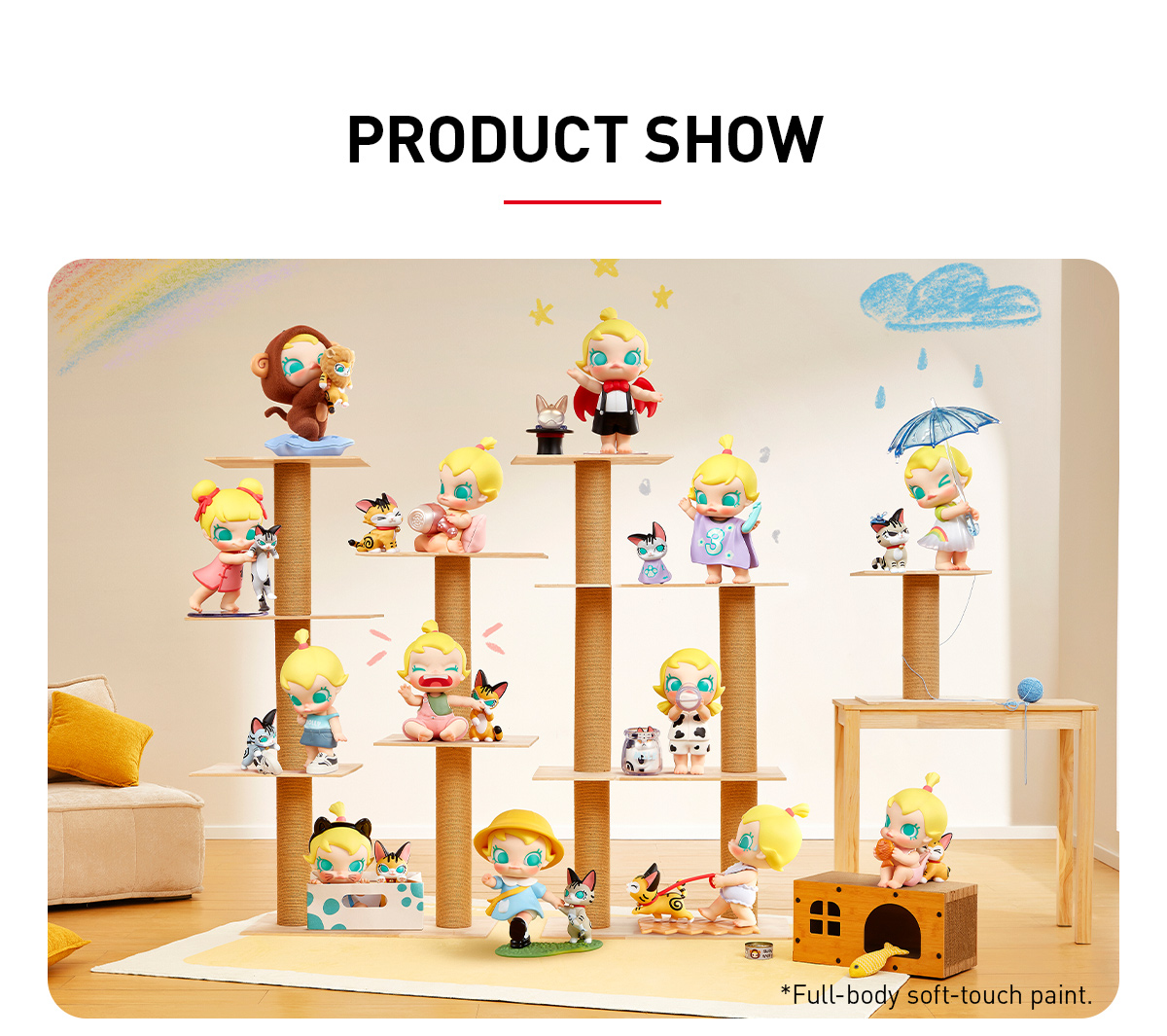 POPMART Baby Molly & Baby Tabby シリーズボックス Baby Molly & Baby Tabby Series Figures - POP MART (Singapore)