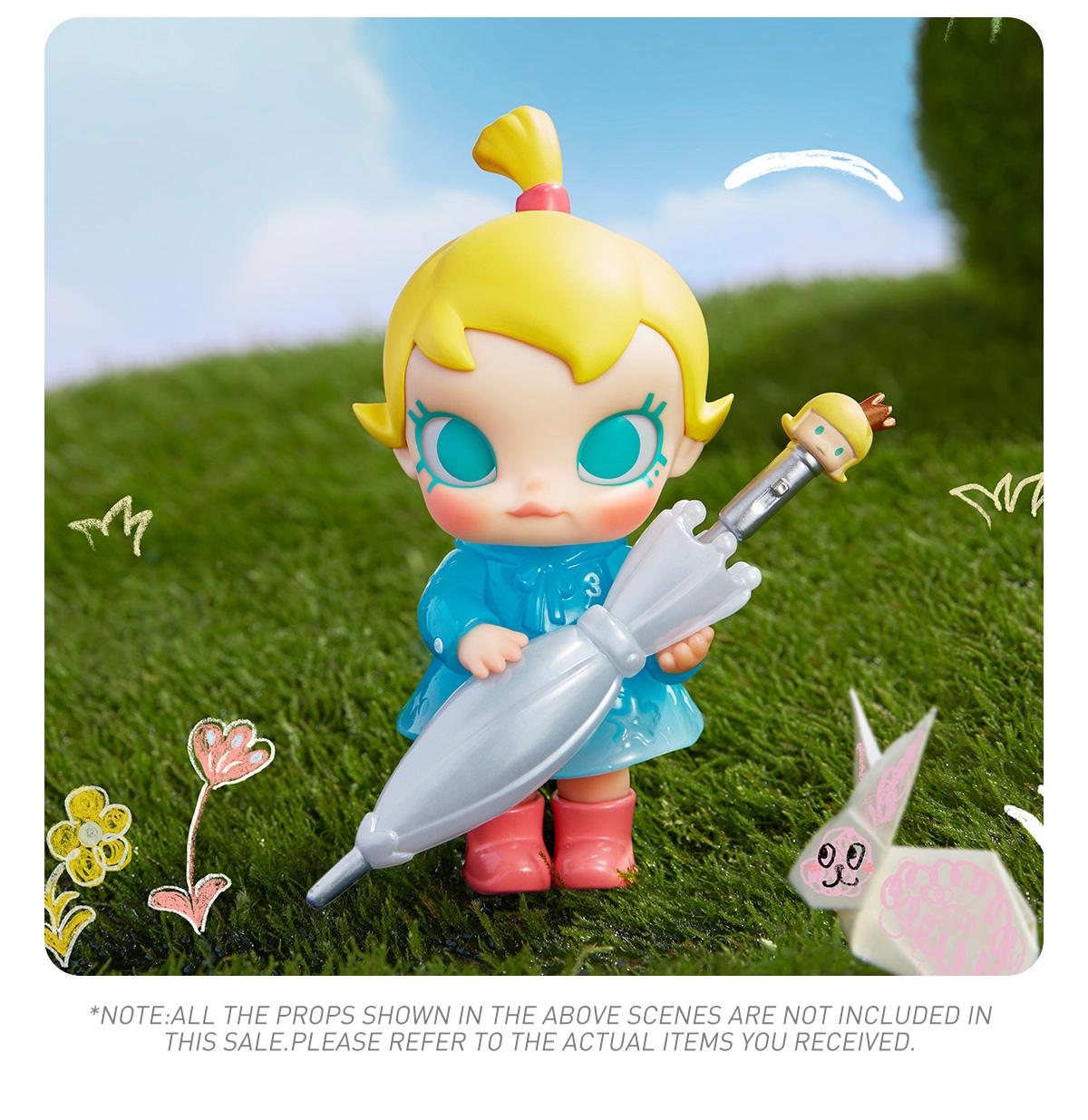 Baby Molly Funny Raining Dayフィギュア Baby Molly Enjoy the Breeze Figurine - POP MART (United States)