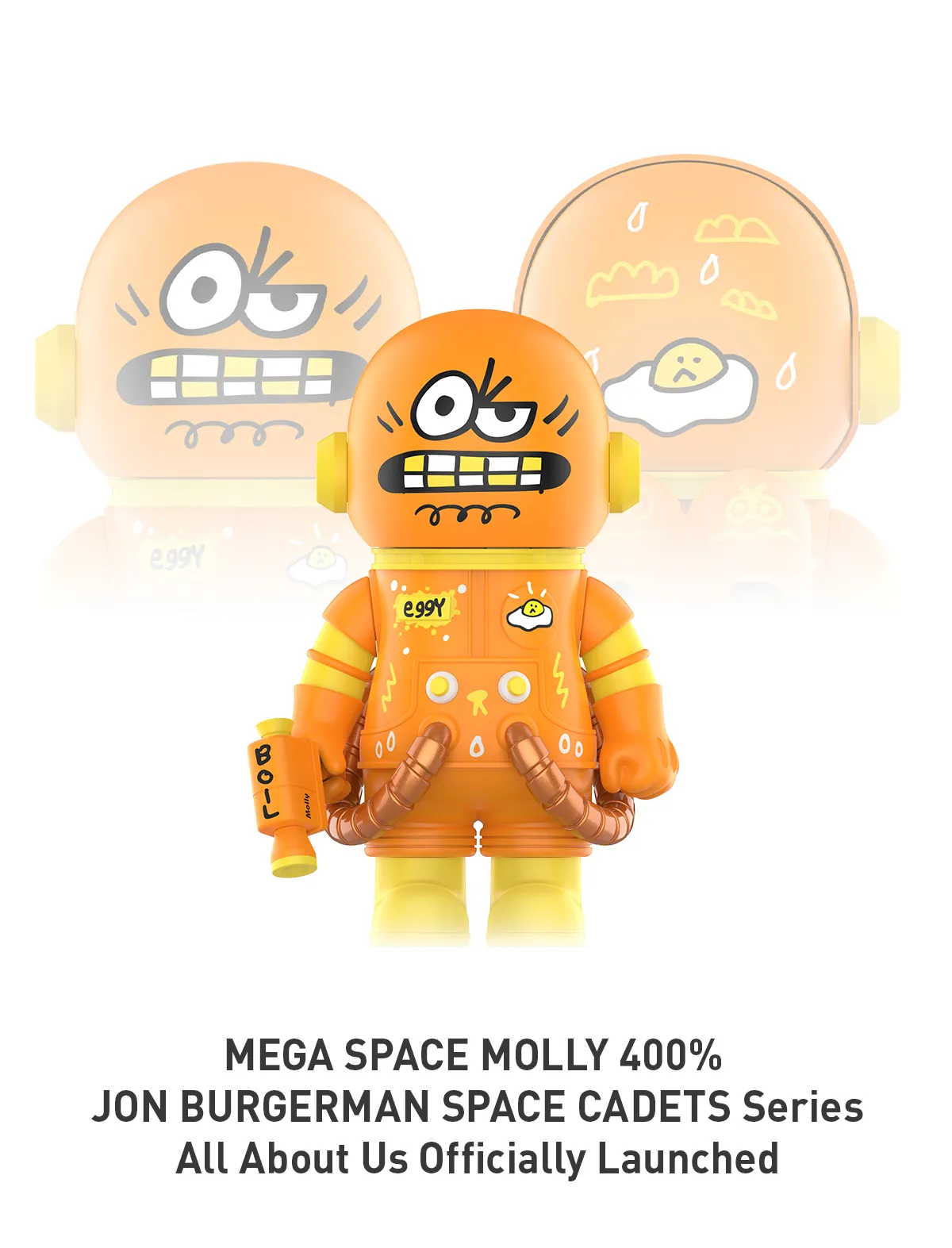 POP NOW:MEGA SPACE MOLLY 400% JON BURGERMAN SPACE CADETS Series 
