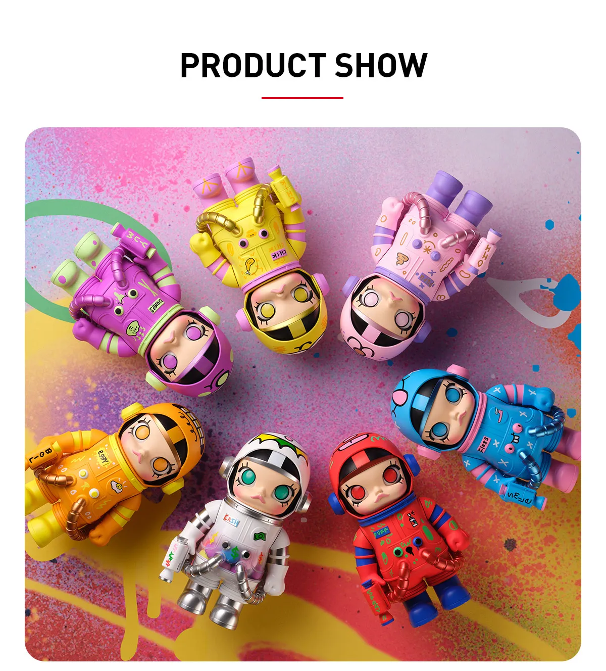 MEGA SPACE MOLLY 400% JON BURGERMAN SPACE CADETS Series - POP MART 